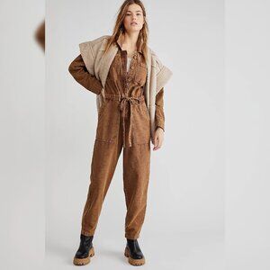 Free People Quinn Constructed Coveralls Jumpsuit XS 2 Women's Denim NWT 37601